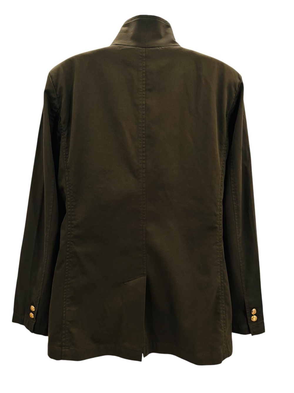Lauren Ralph Lauren Olive Green 100% Cotton Blazer Jacket Sz.M - Picture 4 of 8